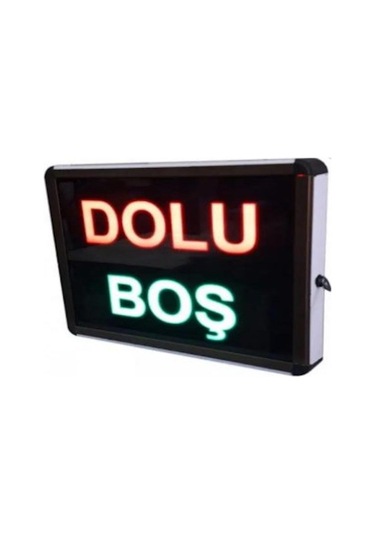 Sanec 220v Ac Anahtarlı Renkli Ledli Dolu/boş Tabelası Kasa: 26x20 Cm