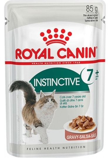 Royal Canin Instinctive +7 Gravy Pouch Yetişkin Kedi Yaş Maması 85 G