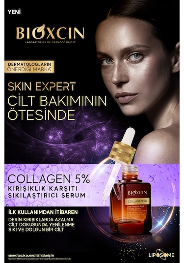 Bioxcin Collagen 5% Kırışıklık Karşıtı Sıkılaştırıcı Serum 30 ml - Koenzim Q10 Retinol