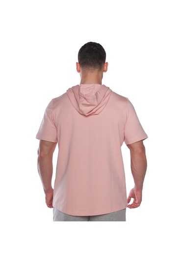 Musclecloth Mc-x Kapüşonlu Kısa Kollu Sweatshirt Somon Somon