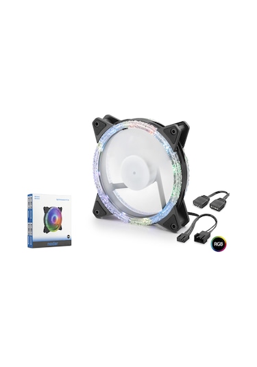 Nodar Nd2662 Kasa Fanı Dış Kristal Argb 120 Mm Siyah