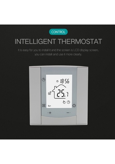 Pazly Çok Fonksiyonlu Akıllı Termostat: Ga/gb/gc, Geniş Voltaj, 16a, Zemin Isıtma, 5-60 C, Kullanışlı Ve Hızlı Montaj