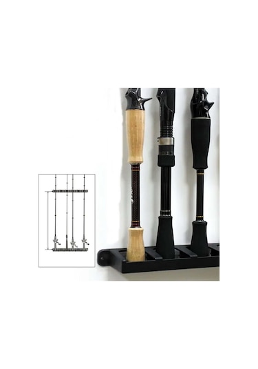 Anchor Kamış Olta Rafı Duvar Montaj Modüler Standı