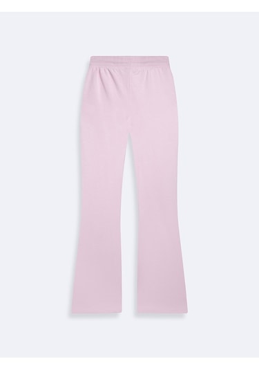 Flare Paça Basic Pembe Eşofman Pembe