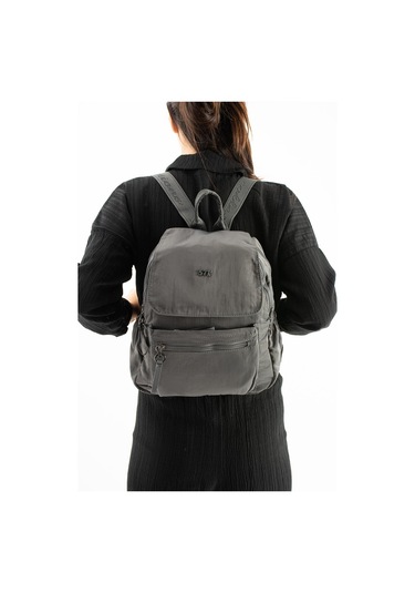 Yumuşak Dokulu Ultra Hafif, Esnek Ve Su Geçirmez Polyamid Kumaş Sırt Çantası Gri Model: 571-13-14b Gri