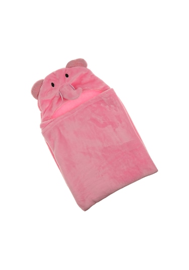 Dolıty Bebek Sabahlık Bornoz Havlu Uyku Tulumu Şal 1-pembe-fil 1 Pembe Fil Çok Renkli
