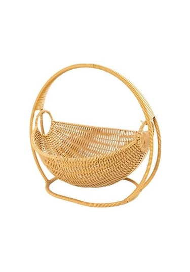 Pazly Suntek Pp Malzeme Sağlam Atıştırmalık Ekmek Ve Meyve Sepeti Açık Kahverengi Açık Kahverengi