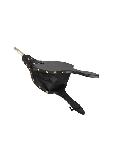 Hangfox Klasik Ahşap Fırın Göbeklisi, 47.5x19.5cm, Hava Verici, Barbekü Kamp Manzaraları İçin, Asma Kayışıyla, Kolay Kullanım, Odun Deri Kombinasyonu Çok Renkli