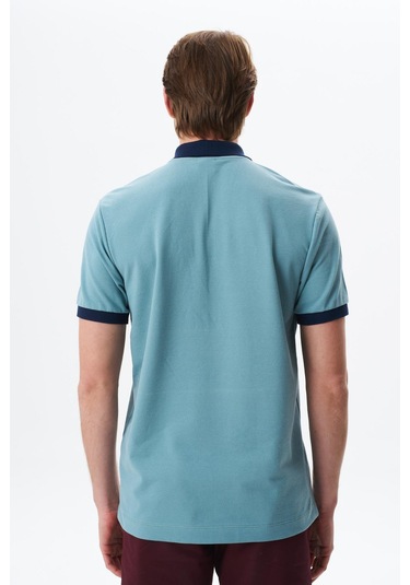 Arma Erkek Regular Fit Basic % 100 Pamuk Pike Fermuarlı Polo Yaka Tişört Y29374354302 Mavi-m24 Mavi