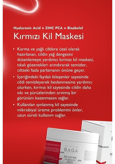 Baga Kırmızı Kil Maskesi
