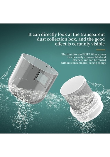 Besthome1 El Tipi Kablosuz Şarjlı Kuru Temizleyici: 350w Motorlu 10.000 Pa Emme Gücü, 253.7nm Uv Işıklı Akne Temizleyici - Beya Beyaz