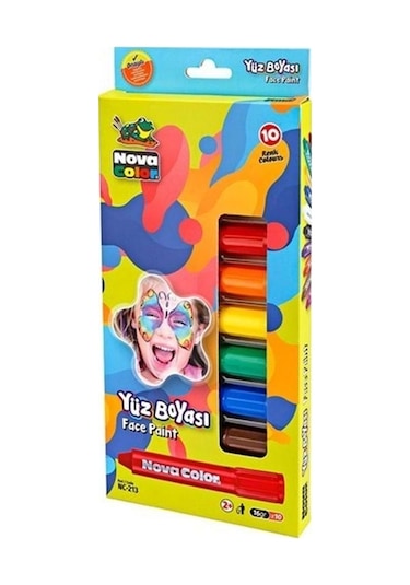 Nova Color Yüz Boyası 10'lu Nc-213