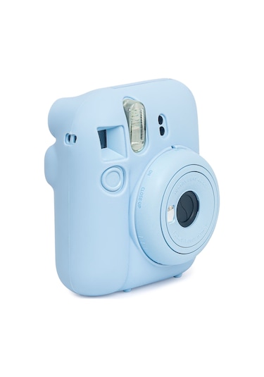 Instax Mini 12 Makine Uyumlu Mavi Koruyucu Silikon Kılıf