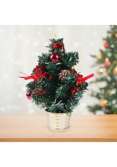 Çam Ağacı 30 Cm Süslü Çam Saksıda Diğer