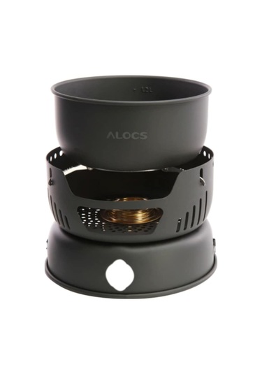 Alocs Kamp Pişirme Seti 10 Parça Alkol Ocaklı Çok Renkli