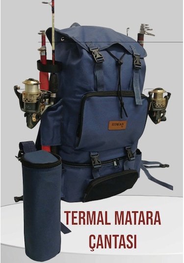 Termal Suluk Çantalı+termal Alt Bölmeli Kamp Ve Balıkçı Çantası