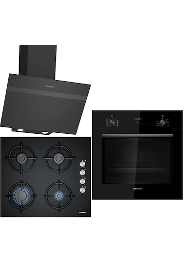 Siemens HB012FBB1T - EO6C6PB11O - LC64KPJ60T Ankastre Set Siyah