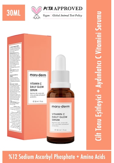 Maruderm C Vitamini ve Peptid Aydınlatıcı Cilt Bakım Serumu 30 ML