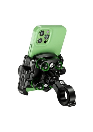 Motosiklet Telefon Tutucu Titreşim Önleyicili Siyah