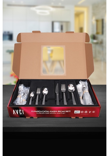 Yakamoz 72 Parça Çatal Kaşık Bıçak Takımı