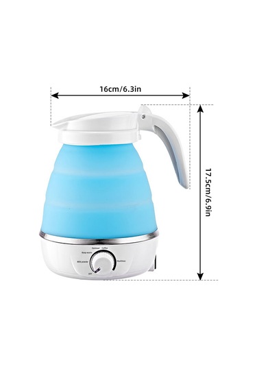 Yaozixa Katlanabilir Seyahat Su Isıtıcısı - 5 Sıcaklık Modlu, 0.6l Kapasiteli, Bebek Sütü Ve Çay İçin Pratik