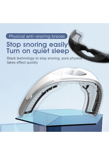 Yaozixa Gevşek Silikon Uyku Tutanak Engelleyici Aleti: Ağız Solunumunu Düzeltir, Dişleri Korur, Ev/ofis/uçakta Kullanım Kolay - Beyaz