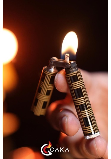 Caka Lighter Lineara Nero Benzinli Çakmak - Ckl-026