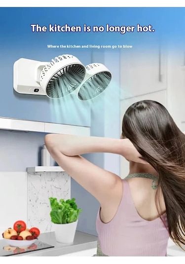 Vtn-01 Masaüstü Çift Fanlı Led Işıklı Soğutucu Vantilatör