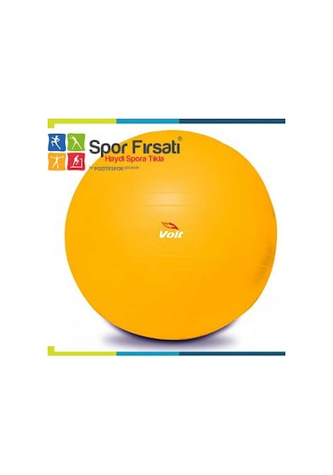 Voit 55 CM Pilates Topu Sarı + Pompa