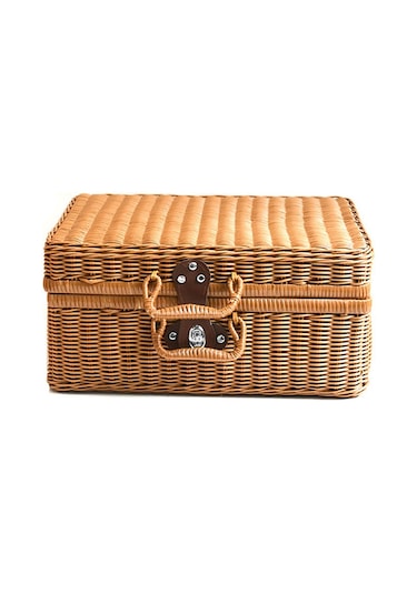 Luckystar1 Eternal Luck Hasır Saklama Sepeti Kahverengi