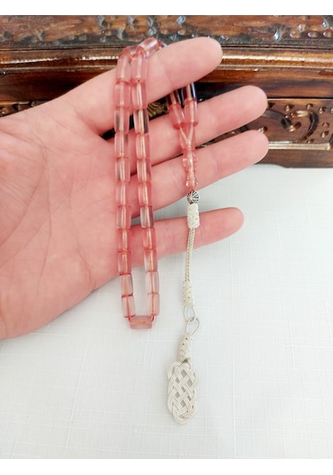 Trabzon Bakır Kazaz Püsküllü Kanayan Bağa Tesbih Ölçü: 6,5 X 12