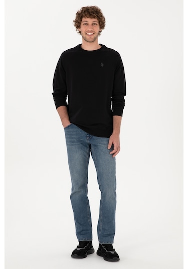 U.S. Polo Assn. Erkek Sweatshirt - Siyah 50313752-VR046