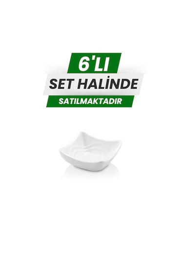 Alezy 522 Göreme Melamin Termostar Ürgüp Tekli Sosluk 8x8cm Beyaz