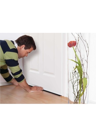 Tesamoll D-profil Kapı Pencere İzolasyon Bandı, 6mx9mmx7mm, Beyaz + Kapı Altı Hava Akımı Önleyici Fırça, 1mx37mm