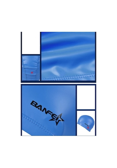 Sones Yetişkin Unisex Pu Kaplamalı Rahat Su Geçirmez Yüzme Bonesi Pembe