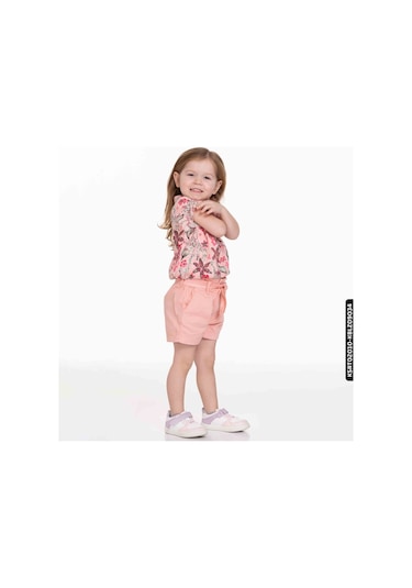 Xo Kids Kız Pink Şort 9 Ay - 2 Yaş 54719 Ksrt02010 Pudra