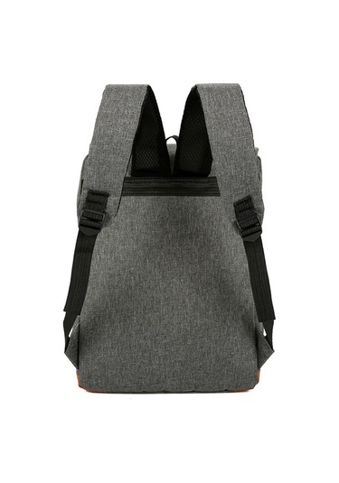 Didadodo Büyük Kapasiteli Usb 3'lü Sırt Çantası Seti - Şık Gri Seyahat Çözümü Gri