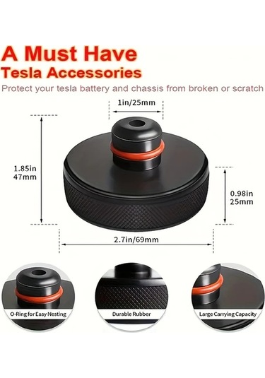 Honeybeeshop 4 Adet Tesla Model 3 Y S X Highland 2024 2023 2022 Siyah Kauçuk Pabuçlar Şasi Kaldırma Standları Adaptör Kutusu İçin Kriko Pabuçları