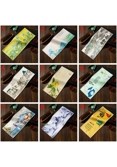 Çin Kalın Çay Takımı Aksesuarları Üst Düzey Profesyonel Masa Temizleme Çay Havlusu Bez Masa Örtüleri Çay Peçetesi 19, Diğer