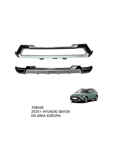 Hyundai Bayon Ön Ve Arka Tampon Koruma Difüzör Seti 2025+ İthal