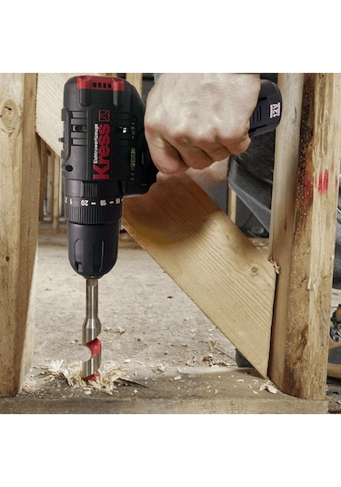 Kress KUC12 12V/2.0Ah Li-İon Çift Akülü Kömürsüz Profesyonel Şarjlı Darbeli Matkap