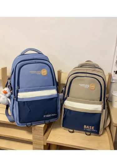 Invıma Gençler İçin Tekstil Şehir Okul Sırt Çantası 431110092 Kahverengi