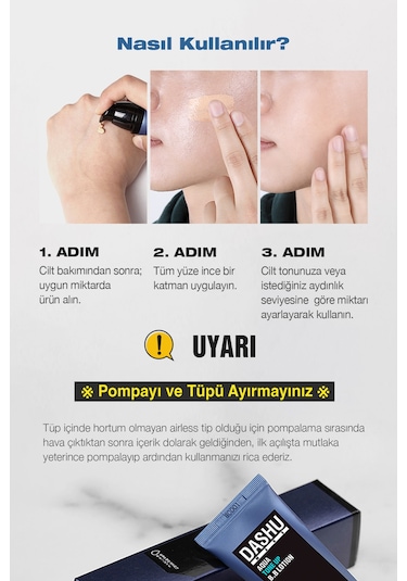 Dashu Mens Aqua Tone Up B.b Lotion Bej