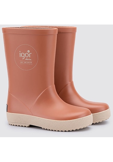 Igor Splash Dk Erkek Bebek Su Geçirmez Yağmur Kar Çizmesi W10292 Taba - Bej Bej - Taba