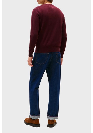 Tommy Hilfiger Erkek Kazak Mw0mw28046 Xıh Bordo Bordo