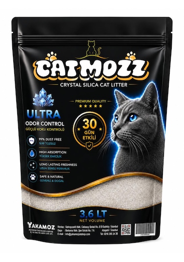Catmozz Premium Kristal Silika Kedi Kumu 3.6 L