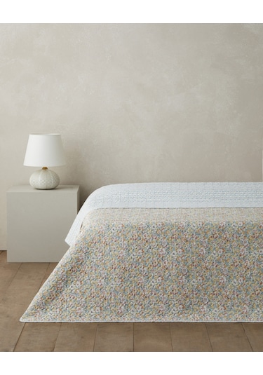 English Home Alba Bloom King Size Çok Amaçlı Örtü 220x240 Cm Mavi Mavi