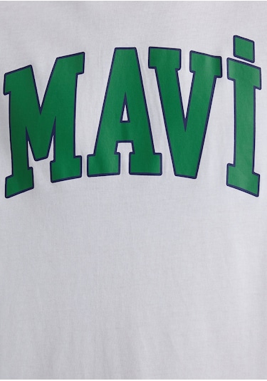 Mavi - Mavi Logo Baskılı Beyaz Tişört 0611711-620 Beyaz