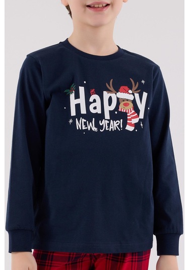 Rolypoly Erkek Çocuk Uzun Kol Pijama Takım Lacivert-1765 Lacivert