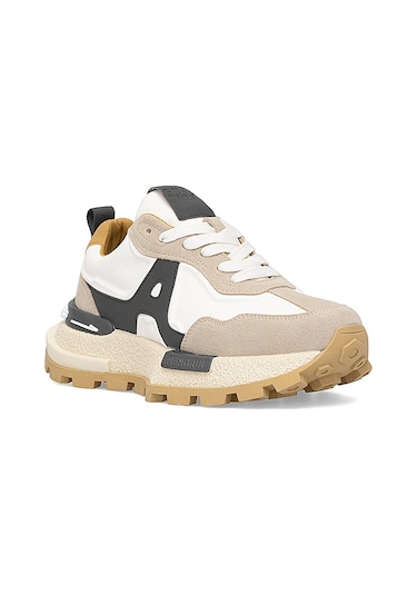 Guja 25k507 Erkek Klasik Sneaker Bej Bej